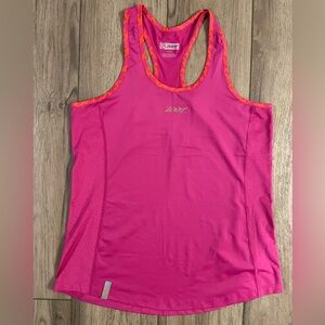 Lot of 2 Zoot Women's Fuchsia Racerback Performance Tanks - size Medium
